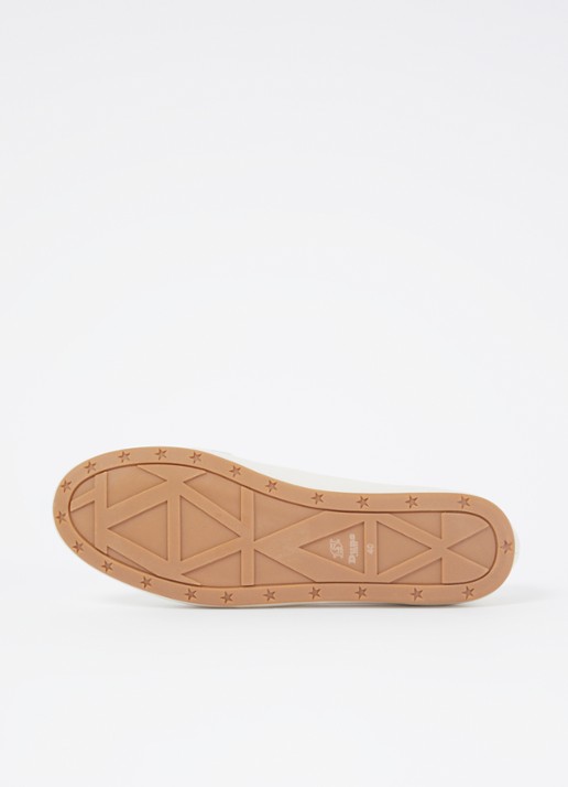 Dune London Gina loafer van leer met logo - detail 3 gebroken wit