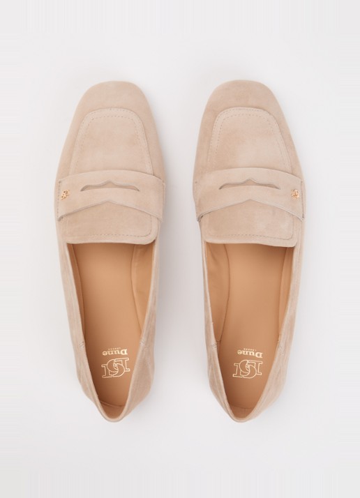 Dune London Glances loafer van leer - detail 4 beige