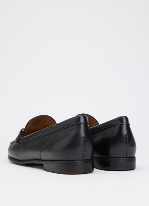 Dune London Glena loafer - achterkant diepzwart