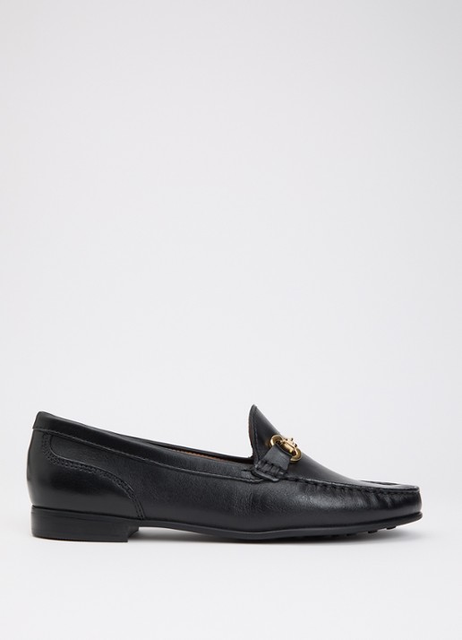 Dune London Glena loafer - voorkant 5 diepzwart