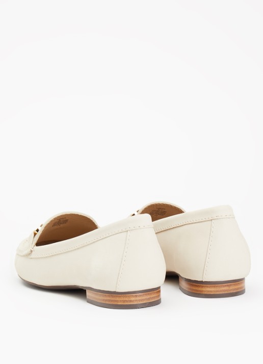 Dune London Glenniee loafer van suède - achterkant 2 creme