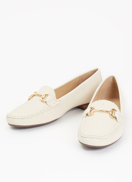 Dune London Glenniee loafer van suède - detail 3 creme