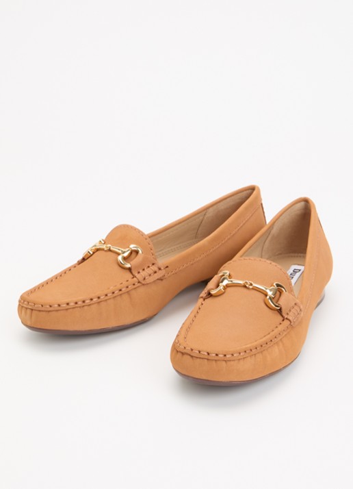 Dune London Glenniee loafer van suède - detail 3 zand