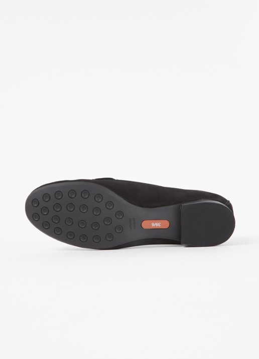 Dune London Glenniee loafer van suède - detail 4 zwart