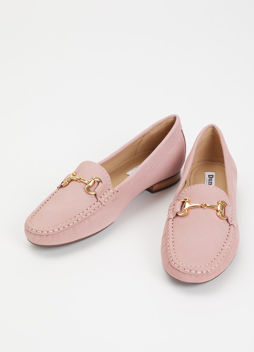 Dune London Glenniee loafer van suède - detail 3 lichtroze