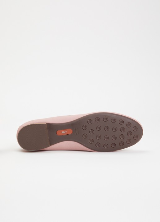 Dune London Glenniee loafer van suède - detail 5 lichtroze