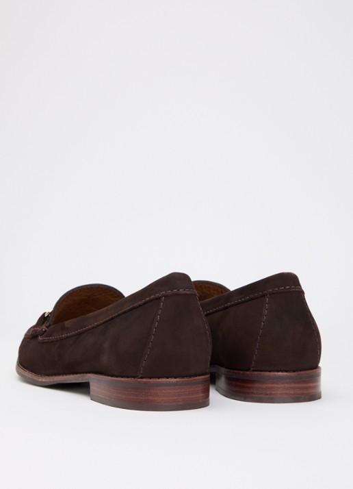 Dune London Glenny loafer van leer - achterkant 4 bruin