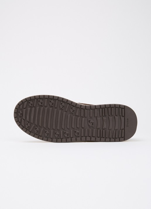 Dune London Glide loafer van leer - detail 5 donkerbruin