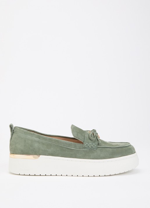 Dune London Glide loafer van leer