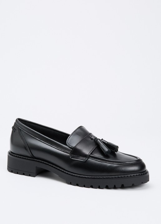 Dune London Gracelyn loafer van leer