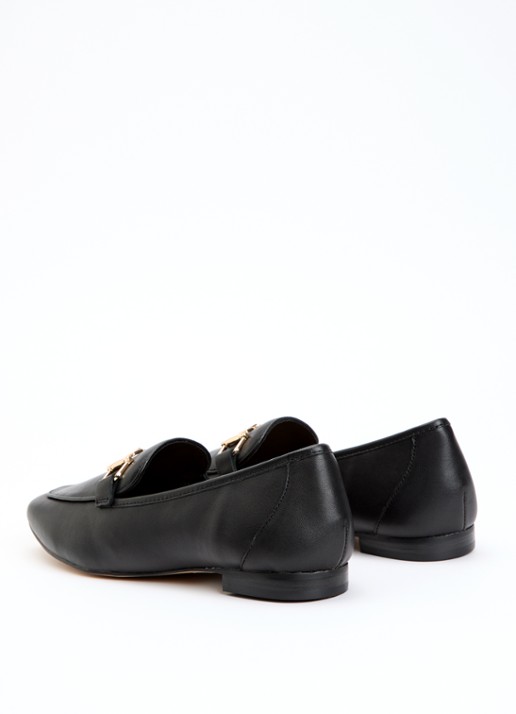 Dune London Grained loafer - achterkant zwart