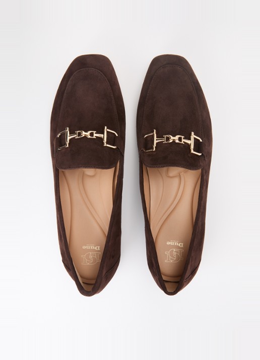 Dune London Grained loafer - detail 3 donkerbruin