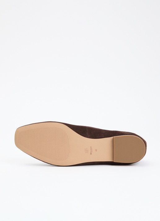 Dune London Grained loafer - detail 4 donkerbruin