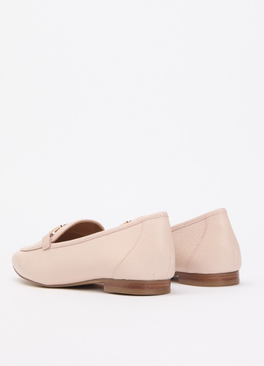 Dune London Grained loafer - achterkant 5 lichtroze