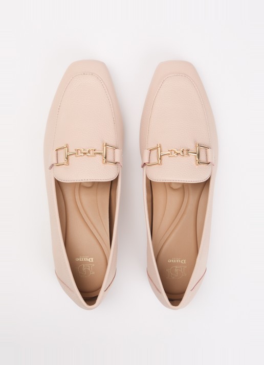 Dune London Grained loafer - detail 3 lichtroze