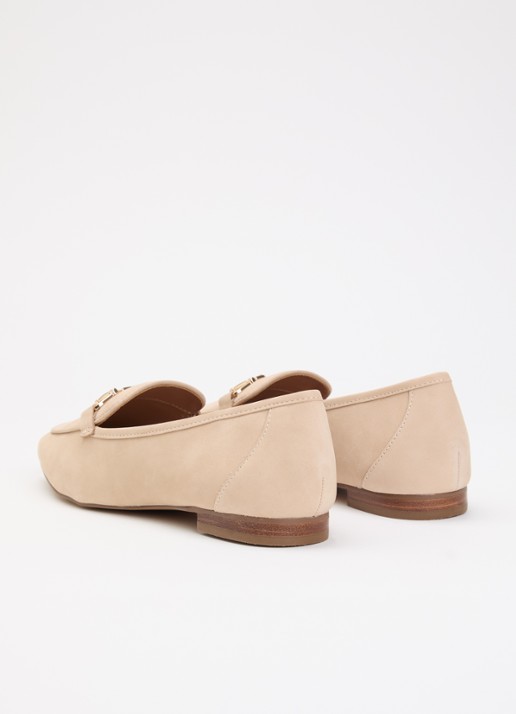 Dune London Grained loafer - achterkant 2 beige