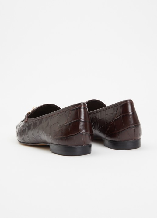 Dune London Grained loafer - achterkant 5 bruin