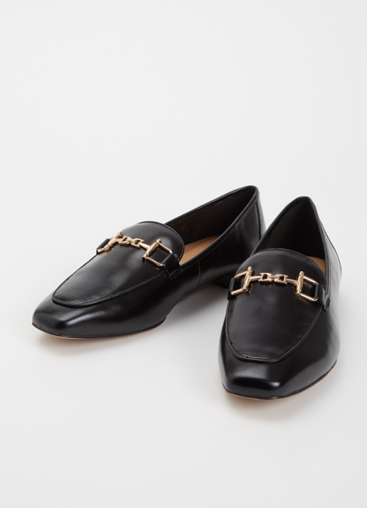 Dune London Grained loafer - detail 3 diepzwart