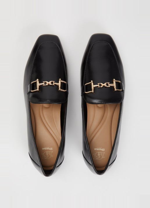 Dune London Grained loafer - detail 4 diepzwart
