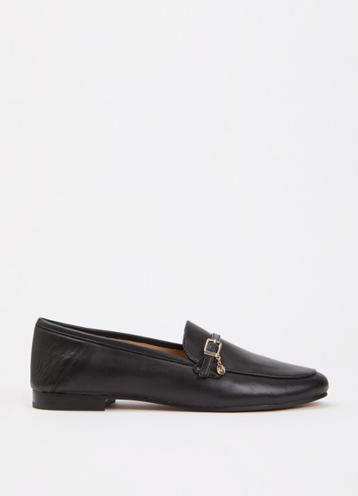 Dune London Greya loafer van leer met gespdetail