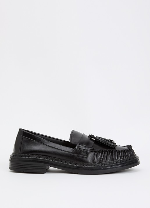 Dune London Grids loafer van leer