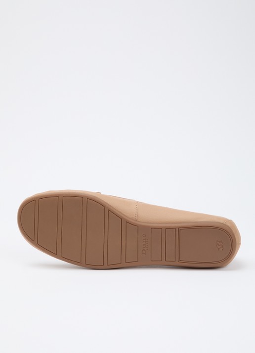 Dune London Grier mocassin van leer - detail 5 donkerbeige