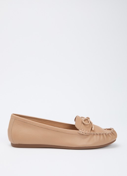 Dune London Grier mocassin van leer