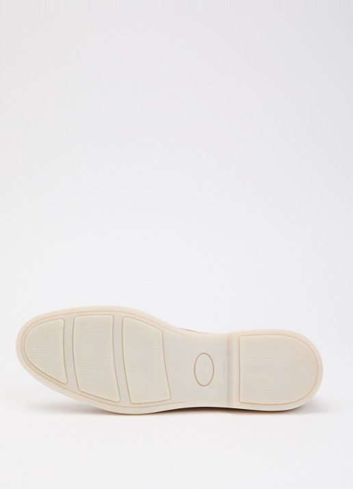 Dune London Grinning loafer van suède - detail 5 zand