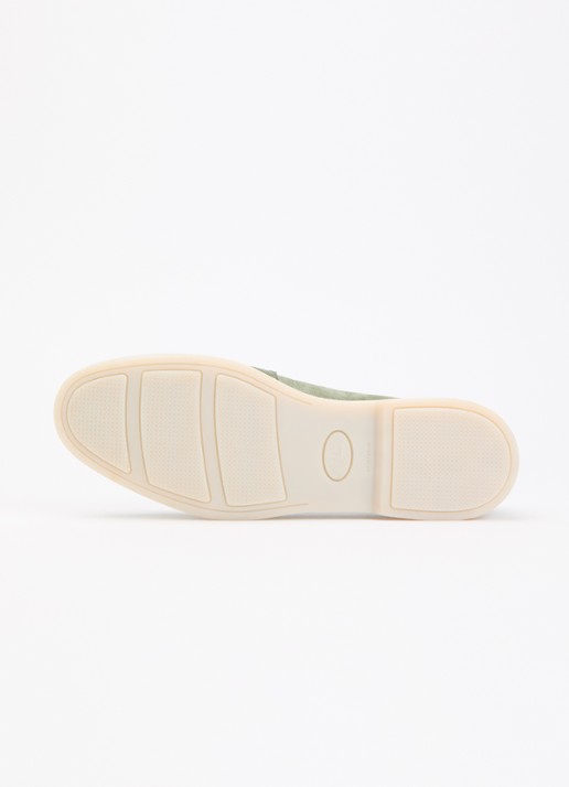 Dune London Grinning loafer van suède - detail 4 groen