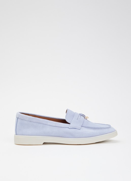 Dune London Grinning loafer van suède