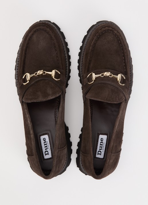 Dune London Grissinis T loafer - detail 3 donkerbruin