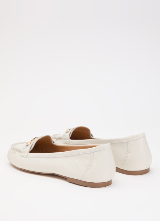 Dune London Guno loafer - achterkant wit