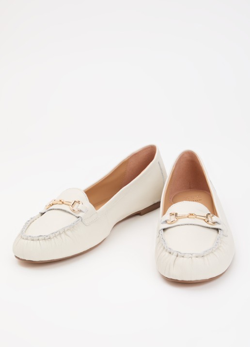 Dune London Guno loafer - detail 3 wit