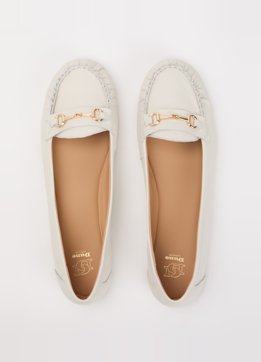 Dune London Guno loafer - detail 4 wit