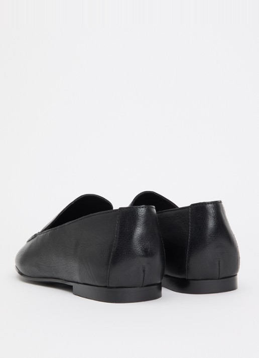 Dune London Gurl loafer van leer - achterkant zwart