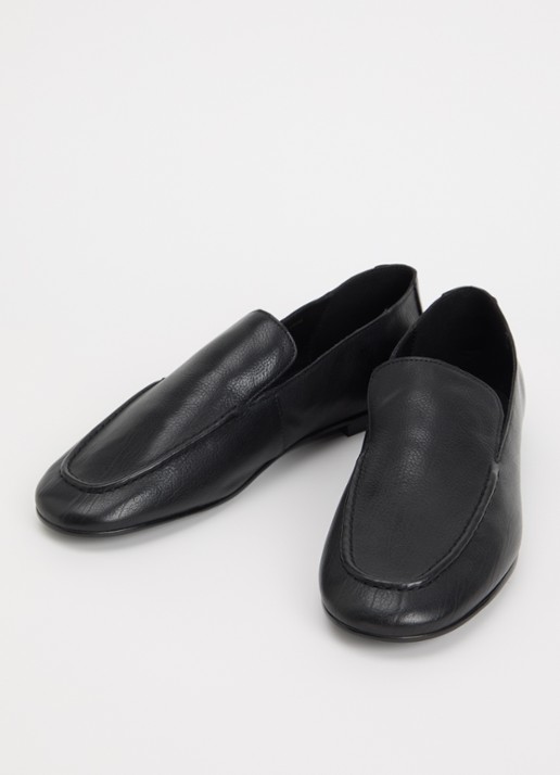 Dune London Gurl loafer van leer - detail 2 zwart