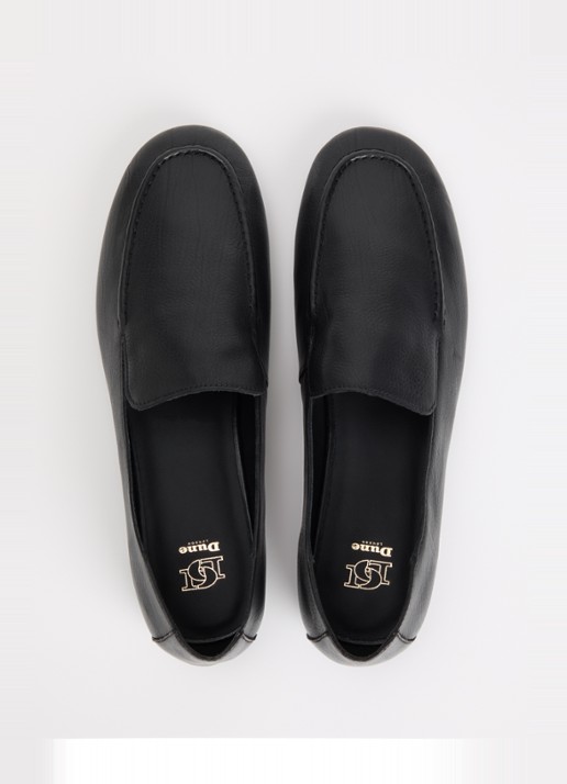 Dune London Gurl loafer van leer - detail 3 zwart