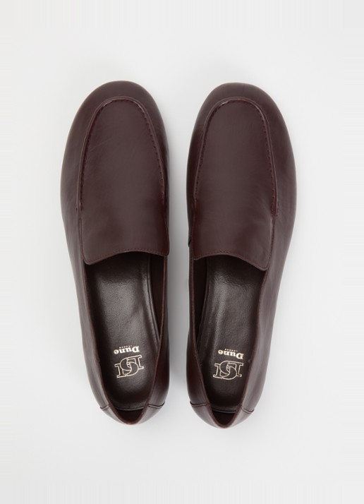 Dune London Gurl loafer van leer - detail 4 bordeauxrood