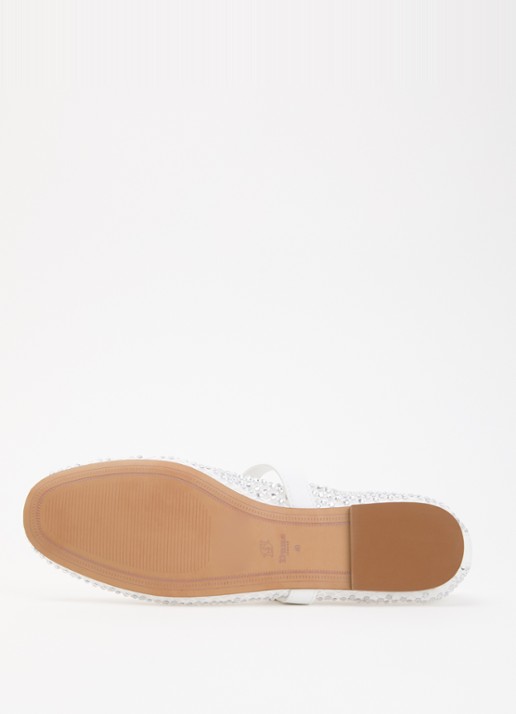 Dune London Haislee ballerina met gestrikt detail - detail 5 wit