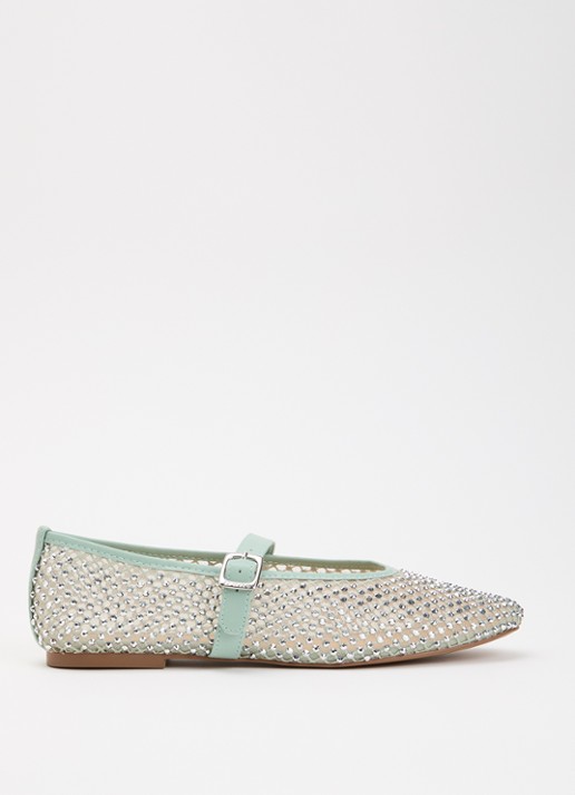 Dune London Haislee ballerina met gestrikt detail