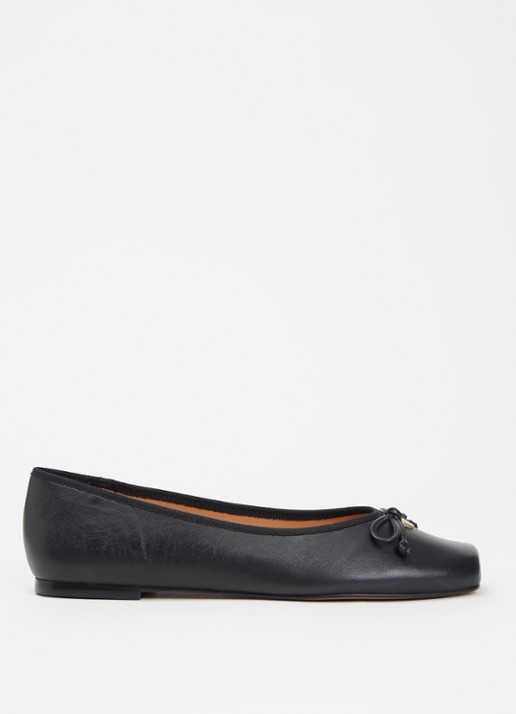 Dune London Harllowe ballerina van leer