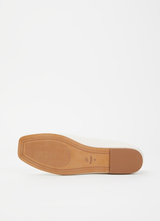 Dune London Harllowe ballerina van leer - detail 4 wit