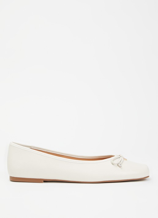 Dune London Harllowe ballerina van leer