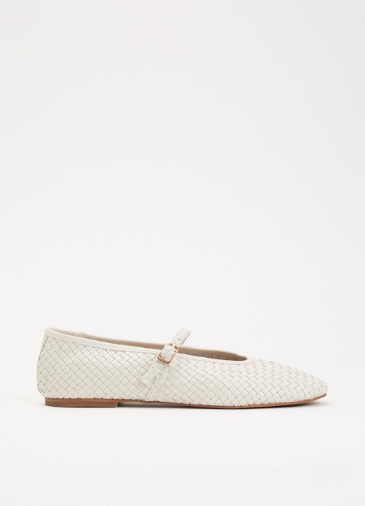 Dune London Headliner Mary Jane ballerina van leer