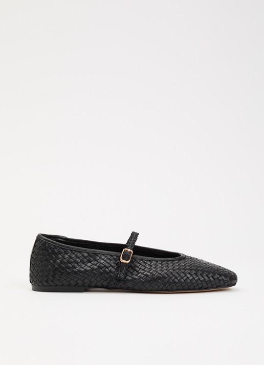Dune London Headliner Mary Jane ballerina van leer