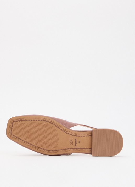 Dune London Heartbeat slingback van leer - detail 4 oudroze