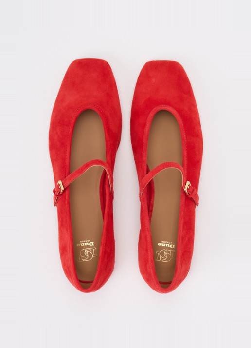 Dune London Hearthrob ballerina  - detail 4 rood