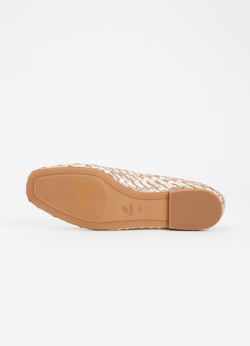 Dune London Heat ballerina - detail 5 goud