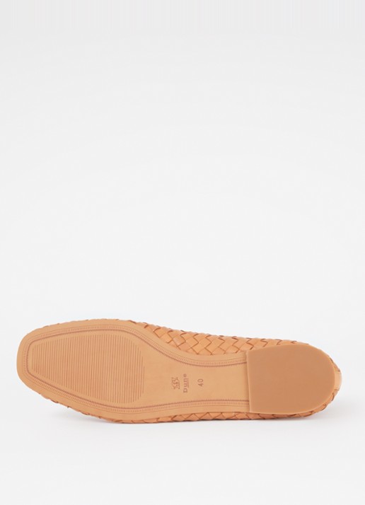 Dune London Heat ballerina - detail 3 cognac