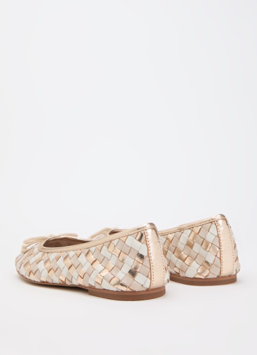 Dune London Heat ballerina - achterkant 4 beige